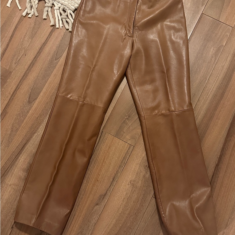 Danier Brown Leather Pants